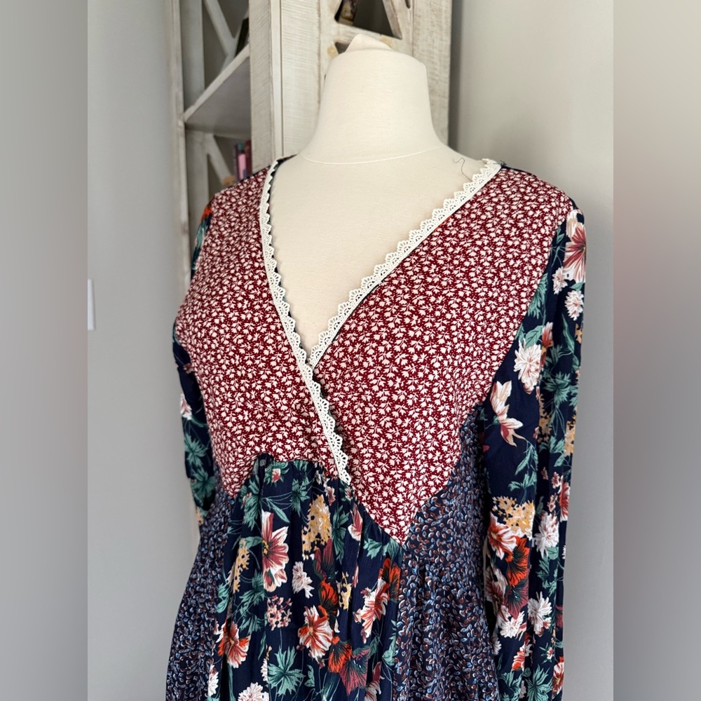 Umgee boutique boho patchwork flowy spring summer… - image 3